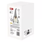 LED karácsonyi manó, 35 cm, 3× AA, beltérre, meleg fehér