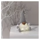 LED karácsonyi manó, 35 cm, 3× AA, beltérre, meleg fehér