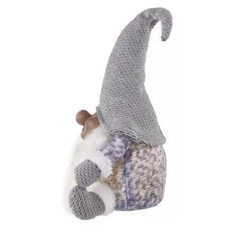 LED karácsonyi manó, 35 cm, 3× AA, beltérre, meleg fehér