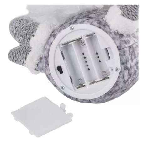 LED karácsonyi manó, 35 cm, 3× AA, beltérre, meleg fehér