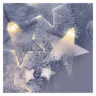 LED karácsonyi fényfüggöny – csillagok, 45x84 cm, kültéri és beltéri, meleg fehér