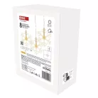 LED karácsonyi fényfüggöny – hópelyhek, 84 cm,  kültéri és beltéri, meleg fehér
