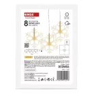 LED karácsonyi fényfüggöny – hópelyhek, 84 cm,  kültéri és beltéri, meleg fehér