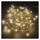 LED fényfüzér - kavics, 1,2 m, 3x AA, beltéri, meleg fehér, időzítő