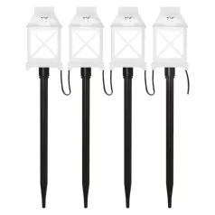  LED dekoráció – leszúrható lámpák fehér, kültéri és beltéri, hideg fehér