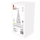 Kerámia LED-es fa hóemberekkel, 33,5 cm, 2x AA, meleg fehér, időzítő