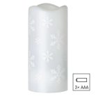 LED dekoráció projektor – hópelyhek, 3x AAA beltéri, hideg fehér