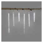 LED karácsonyi girland – jégcsapok, 6 db, 2 m, kültérre és beltérre, hideg fehér