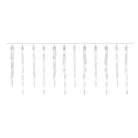 LED karácsonyi girland – jégcsapok, 12 db, 3,6 m, kültérre és beltérre, hideg fehér