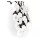 LED fényfüzér – 16x party égő átlátszó, 7,6 m, kültéri és beltéri, meleg fehér