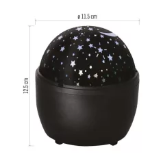 LED dekor projektor – csillagok, 3× AA, beltérre