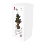 LED karácsonyfa, havas, 52 cm, 3x AA, beltéri, meleg fehér, időzítő