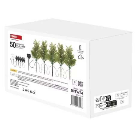 LED gallyak napelemmel, kültéri és beltér, meleg fehér