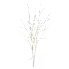   LED dekoráció - 2 db nyírfaág, 60 cm, 3 db AA, kültéri és beltéri, meleg fehér, időzítővel