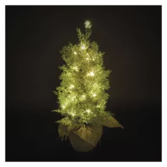   LED karácsonyfa, 50 cm, kültérre és beltérre, meleg fehér, időzítő