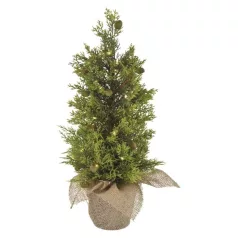   LED karácsonyfa, 50 cm, kültérre és beltérre, meleg fehér, időzítő