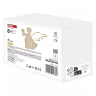 LED dekoráció, fa -angyal, 13 cm, 2x AAA, beltéri, meleg fehér, időzítő