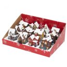 LED-es házikók, 12 féle, színes, 2xLR44