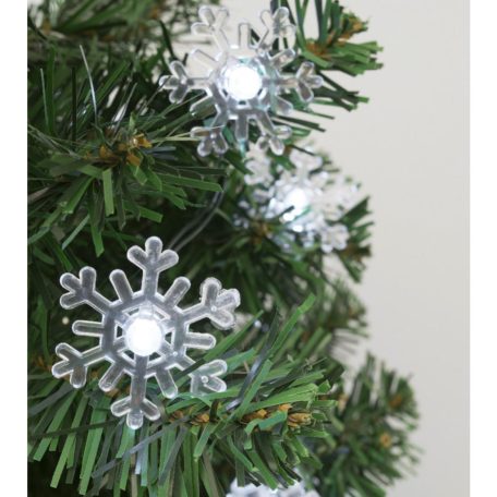 Home DECO 1 dekoráció izzósorhoz, hópehely, 50 db, Ø5 mm-es LED-re