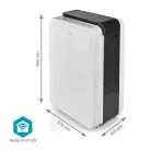 NEDIS smart páramentesítő DEHU30WTW páraelszívó, okos párafaló - wifi párátlanító 30-50liter/nap SmartLife | Wi-Fi | 30 l/Nap | Párátlanítás | Android™ / IOS | Állítható higrosztát | 210 m³/h