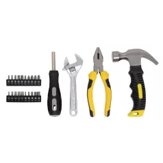   Home DE418679 szerszámkészlet, mágneses csavarhúzó, 20 bitfej, többféle szerszám, 24 darabos