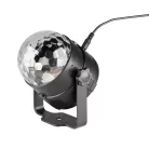 SAL DL80R projektoros party lámpa, RGB LED, 80 mm átmérő, álló vagy körbe forgó fényeffekt, akár 100 m2-re