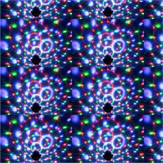   SAL DL80R projektoros party lámpa, RGB LED, 80 mm átmérő, álló vagy körbe forgó fényeffekt, akár 100 m2-re