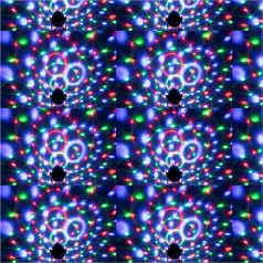   SAL DL80R projektoros party lámpa, RGB LED, 80 mm átmérő, álló vagy körbe forgó fényeffekt, akár 100 m2-re