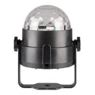 SAL DL80R projektoros party lámpa, RGB LED, 80 mm átmérő, álló vagy körbe forgó fényeffekt, akár 100 m2-re