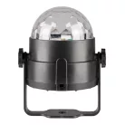 SAL DL80R projektoros party lámpa, RGB LED, 80 mm átmérő, álló vagy körbe forgó fényeffekt, akár 100 m2-re