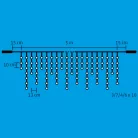 Home DLFJ 200F/WW LED-es sziporkázó fényfüggöny, 5 m / 200 db melegfehér LED, állófényű, fehér vezeték, sorolható, kül- és beltéri kivitel