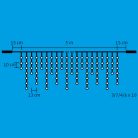 Home DLFJ 200/WH LED-es fényfüggöny, 5 m / 200 db hidegfehér LED, állófényű, fehér vezeték, sorolható, kül- és beltéri kivitel