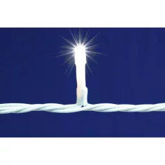   Home DLFJ 400/WH LED-es fényfüggöny, 10 m / 400 db hidegfehér LED, állófényű, fehér vezeték, sorolható, kül- és beltéri kivitel