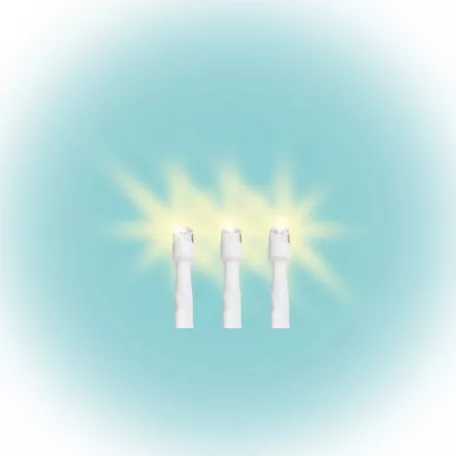 LED-es izzósor, 2 m / 40 LED, sorolható, melegfehér