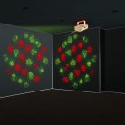 Lézer projektor, karácsonyi fényeffekt, 230V