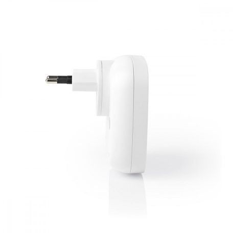 Vezeték nélküli csengő készlet | Hálózati Áramellátás | 220 - 240 V AC 50 Hz | 1x CR2032 | Hangerő: 80 dB | Jeltartomány: 300 m | IP44 | Állítható hangerő | 36 Dallam | 1 Vevő | Fehér