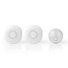 Vezeték nélküli csengő készlet | Hálózati Áramellátás | 220 - 240 V AC 50 Hz | 1x CR2032 | Hangerő: 80 dB | Jeltartomány: 300 m | IP44 | Állítható hangerő | 36 Dallam | 2 Vevő | Fehér
