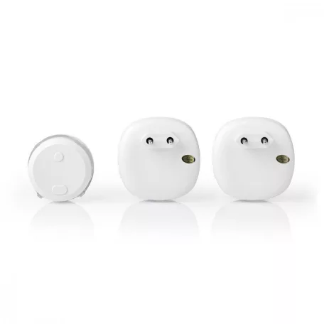 Vezeték nélküli csengő készlet | Hálózati Áramellátás | 220 - 240 V AC 50 Hz | 1x CR2032 | Hangerő: 80 dB | Jeltartomány: 300 m | IP44 | Állítható hangerő | 36 Dallam | 2 Vevő | Fehér