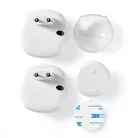 Vezeték nélküli csengő készlet | Hálózati Áramellátás | 220 - 240 V AC 50 Hz | 1x CR2032 | Hangerő: 80 dB | Jeltartomány: 300 m | IP44 | Állítható hangerő | 36 Dallam | 2 Vevő | Fehér