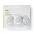 Vezeték nélküli csengő készlet | Hálózati Áramellátás | 220 - 240 V AC 50 Hz | 1x CR2032 | Hangerő: 80 dB | Jeltartomány: 300 m | IP44 | Állítható hangerő | 36 Dallam | 2 Vevő | Fehér