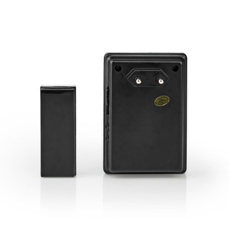 Vezeték nélküli csengő készlet | Hálózati Áramellátás | 220 - 240 V AC 50 Hz | 1x CR2032 | Hangerő: 80 dB | Jeltartomány: 300 m | IP44 | Állítható hangerő | 36 Dallam | 1 Vevő | Fekete