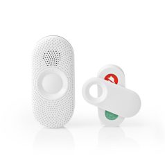   Vezeték nélküli csengő készlet | Hálózati Áramellátás | 220 - 240 V AC 50 Hz | 1x CR2032 | Hangerő: 80 dB | Jeltartomány: 300 m | IP44 | Állítható hangerő | 36 Dallam | 1 Vevő | Fehér / Szürke