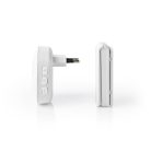 Vezeték nélküli csengő készlet | Hálózati Áramellátás | 220 - 240 V AC 50 Hz | 1x CR2032 | Hangerő: 80 dB | Jeltartomány: 100 m | Állítható hangerő | 36 Dallam | 1 Vevő | Fehér