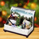 Home DRM 12 dioráma, nyitott könyv, színes LED, vlágító, zenélő, beltéri