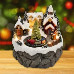 Világító templom, vonattal