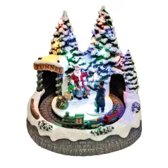   Home DRM 8 dioráma, mikulás, vonat, LED, világító, zenélő, beltéri