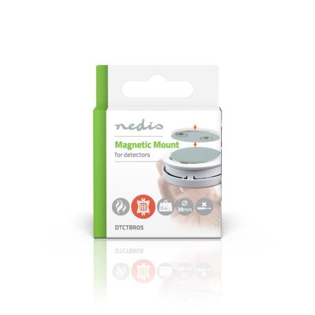 Érzékelő rögzítése | Átmérő: 39.4 mm | Mágneses | Ragasztó Szalag | Ezüst