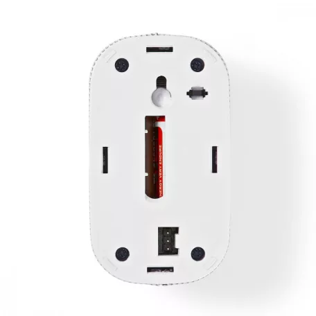 Szén-monoxid riasztó | Elemes Áramellátás | Akkumulátor üzemidő: 1 év | Szünet gombbal | Teszt gombbal | 85 dB | Fehér