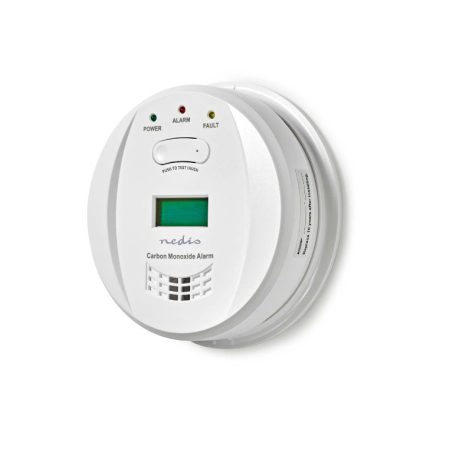 Nedis Elemes szénmonoxid érzékelő, CO riasztó, 10 év élettartam (DTCTCO40WT) szén-monoxid riasztó, Professzionális szénmonoxid jelző