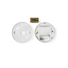 Nedis Elemes szénmonoxid érzékelő, CO riasztó, 10 év élettartam (DTCTCO40WT) szén-monoxid riasztó, Professzionális szénmonoxid jelző